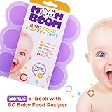 Silicone Baby Food Freezer Storage Containers - BPA Free Reusable Mold - Homemade Baby Food, Soup, Milk, Ice Cubes, Ice Cream, Sauces, Wine Tray – Bonus E Book 60 Freezable Baby Food Recipes