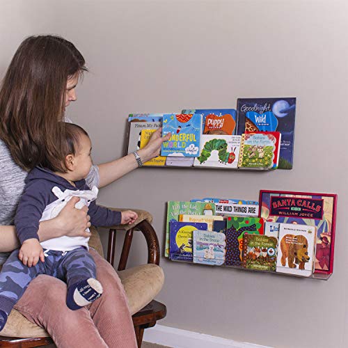 Acrylic Shelf 36 Inch (2Pack) - Book Shelves, Spice Rack & Floating Display for Toys and Photos - Acrylic Wall Shelf for Makeup and Cosmetic Product - Clear Floating Shelves for Books & Magazines - Thumbnail 2