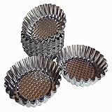 Axe Sickle 12pcs Mini Pie Pan, Round Shape Egg Tart molds, DYA Baking molds For Muffin Desserts Cake.