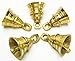 AzKrafts Vintage Style Indian Brass Elephant Cow Camel Bells Lot of 12 Pcs 1.6