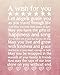 Beautiful Wall Art Chalkboard Typography Print in Soft Pink, Perfect Christening, Baptism or New Baby Gift, 11x14