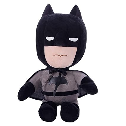 Leoie Avengers Batman Superman Plush Toy PP Cotton Stuffed Doll for Kids Children 28cm 37cm Batman 37 cm 0.26 kg