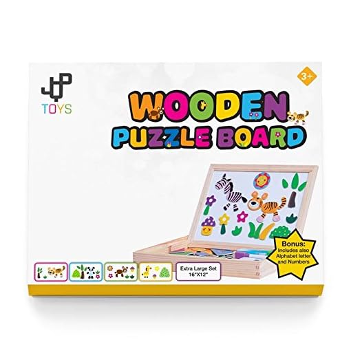 JQP XL Wooden Magnetic Letters Numbers Animals Set |16'' x 12'' inch | 151 Pcs | Whiteboard and Blackboard Writing Reading Drawing Whiteboard Blackboard | Learning Wooden Puzzle | 3 to 6 Years Old - Image 9