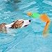 EXPAWLORER Floating Dog Water Pool Toys - 2 Pcs Squeaky Duck for Pet Training & Chewing, Blue, Orange, 20.5-Inch