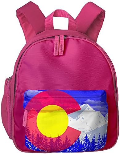 QiOrchid Colorado Flag Design School Bag Kids Backpack Children Book Bag