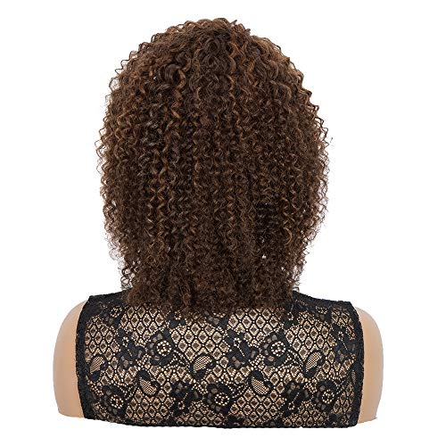 NOBLE-GIRL-Human-Hair-Curly-Wigs-with-Bangs-Short-Kinky-Curly-Wigs-for-Black-Women-Curly-Bob-Wigs-Brazilian-Virgin-Human-Hair-Wigs-Side-Part-Glueless-11-inch-Brown-Wigs