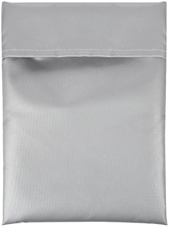 Laishalaiku Fireproof Document Bag, Silicone Coated Fire Resistant Bag, Fireproof Safe Storage for Money, Documents and Passport 11"x15"