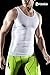TM-N15-WHTZ_X-Large Tesla Men's Cool Dry Compression Muscle Tank Top Baselayer Sleeveless N15