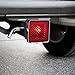 Bully CR-007A Black Finish ABS Plastic Universal Fit Truck LED Brake Light Hitch Cover Fits 2