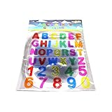 ABC's & 123's Gel Clings - 36 Piece Window Gel Clings Toy - Numbers and Alphabet Letters - Great for Travel on Planes, Birthday Parties, Cars or at Home