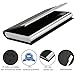 KISSWILL 3 Pack Business Card Holders Case, Name Card Case Include Leather and Slim Metal Card Holder for Men&Women, Keep Your Business Cards in Immaculate Condition