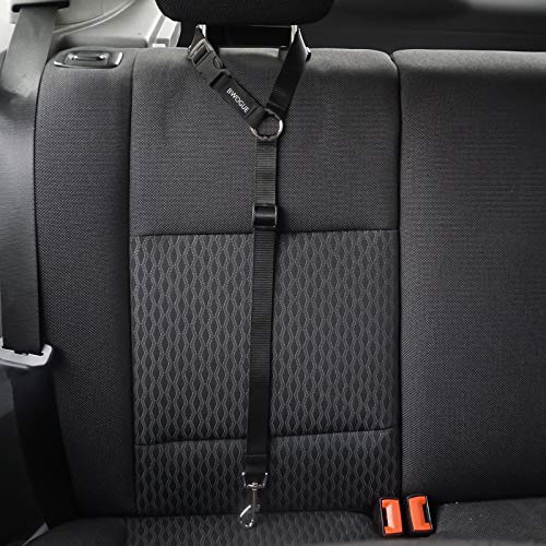 BWOGUE 2 Packs Dog Cat Safety Seat Belt Strap Car Headrest Restraint Adjustable Nylon Fabric Dog Restraints Vehicle… - Image 6