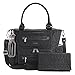 JJ Cole Caprice Diaper Tri Stitch Bag, Black