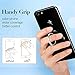 Finger Ring Stand, ESR Ring Holder/ Finger Grip/Kickstand/ Mount Universal [Washable] [Removable] Zinc Alloy Finger Loop for iPhone 7 / 7 plus / 6s / 6 Galaxy S8 S8+ S7 Edge, Black