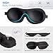 Sleep Mask (2 Pack), Upgraded Deeper 3D Contoured Eye Mask for Sleeping, Travel, Nap, Shift Work, No Pressure Light Blocking Eyeshade Night Blindfold with Adjustable Strap for Man, Women, Black