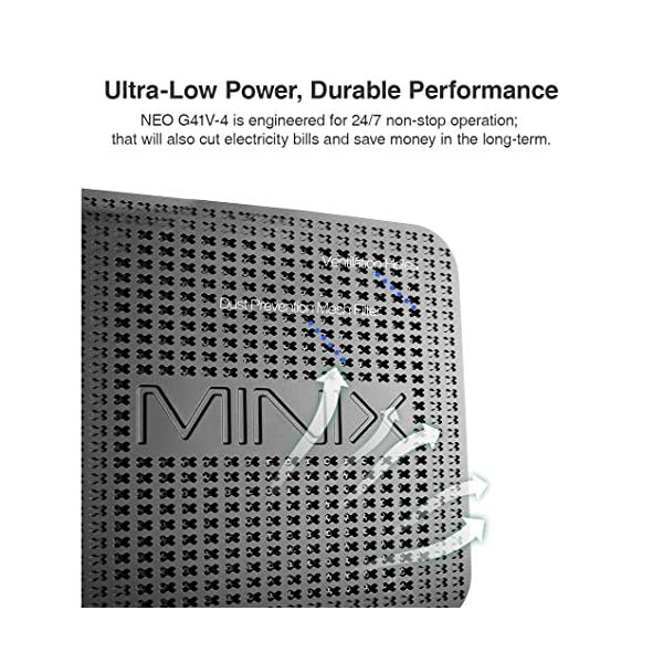 MINIX-NEO-G41V-4-Intel-Gemini-Lake-N4100-Fanless-Mini-PC-with-Windows-10-Pro4G-DDR464GB-eMMc-51Triple-DisplayHDMI-20VGA-PortDisplayportExpandable-Storage-for-industrial-and-commercial MINIX NEO G41V-4, Intel Gemini Lake N4100 Fanless Mini PC with Windows 10 Pro,4G DDR4/64GB eMMc 5.1/Triple-Display/HDMI…