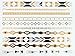 5 Sheets Metallic Tattoos Gold and Silver Flash By Modern Boho HUGE Collection (Aztec Collection)