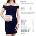 Dexmay Luxury Flower Women Clutch Purse Rhinestone Crystal Evening Bag for Wedding Party Gold