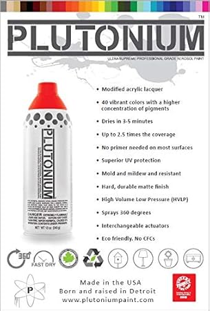 Amazon Com Plutonium Paint Ultra Supreme Professional Aerosol Paint 12 Ounce Deep Space Arts Crafts Sewing