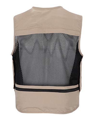 KTWOLEN Weste Herren Outdoor Anglerweste mit 15 Taschen Jagdweste Leicht Arbeitsweste Atmungsaktiv Freizeitweste für… – Bild 5