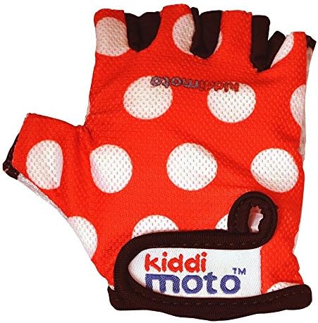 KiddimotoKids Cycling Gloves| Anti-Slip Kids Bike Gloves for Boys and Girls| Fingerless Kids Mountain Bike Gloves for BMX, MTB Riding, Gymnastics, Scooters, Skateboard, Rollerblade.