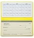 Yellow Vinyl Checkbook Cover, Top Tear Personal Vinyl Checkbook Cover