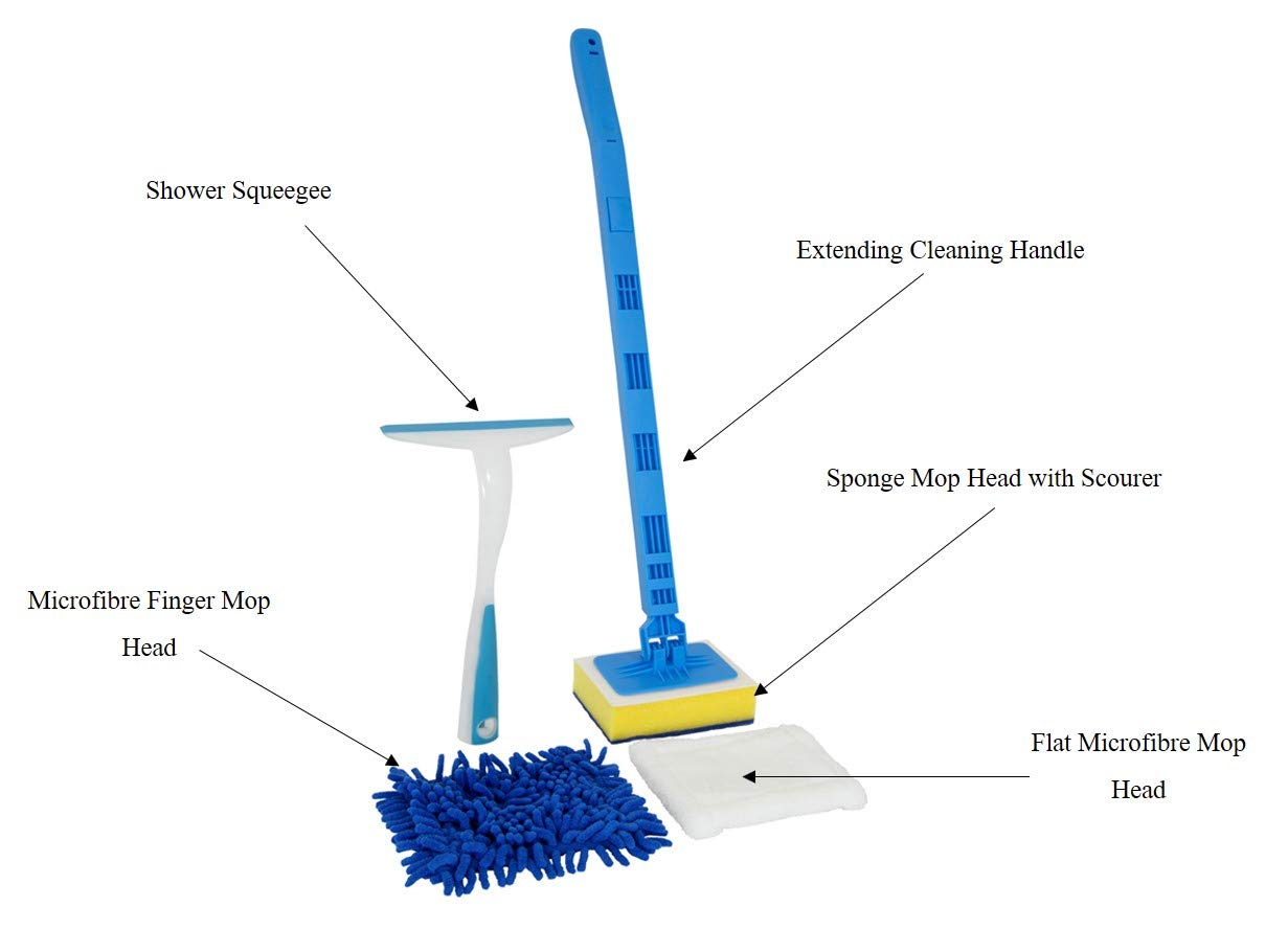 Perfk Glass Window Cleaning Squeegee Plastic Handheld Wiper