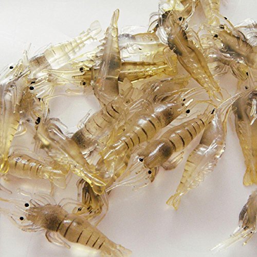 Zhuotop Lot 10 Pcs De Leurre Souple Appât Artificiel Pêche Mer En Silicone Avec Odeur En Forme De Crevette