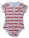 Littleforbig Adult Baby Diaper Lover Button Crotch Romper Onesie - Holiday Edition (XL) Red