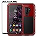 Galaxy S9+ / S9 Plus Case , Metal Shockproof Military Heavy Duty Protector Cover Case and Screen Protector for Samsung Galaxy S9+ / S9 Plus (Red)