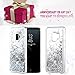 Caka Galaxy S9 Case, Galaxy S9 Glitter Case Liquid Series Luxury Fashion Bling Flowing Liquid Floating Sparkle Glitter Soft TPU Case for Samsung Galaxy S9 (Silver)
