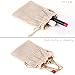MYARO 10 pcs Drawstring Burlap Linen Bags Gift Bags Pouch for Party Wedding