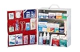 Medique 745M1, 3-Shelf Industrial First Aid Cabinet, Filled