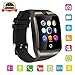 Touch Screen Bluetooth Smart Watch with Camera, Unlocked Watch Cell phone for Android/IOS/ Samsung /iPhone/ Huawei/HTC/ Sony/Nexus (Black)