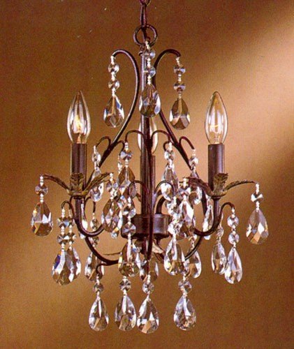 Minka Lavery 3122-301, 3-Light Mini Chandelier, Castlewood Walnut