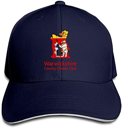 Baboy Counties Cricket Warwickshir Baseball Sandwich Cap Navy