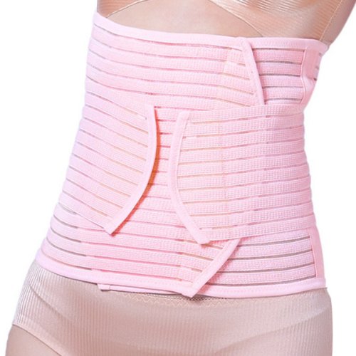 Fasidi-Women-Post-Natal-Recovery-Belly-Belt-Postpartum-Slimming-Tummy-Belt-Asian-Size-L--Pink