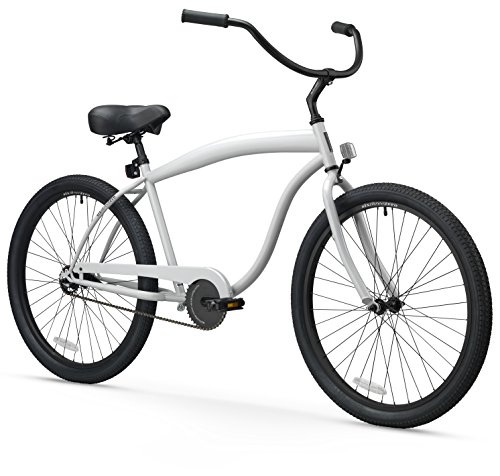 sixthreezero Men's In The Barrel 1-Speed 26-Inch Beach Cruiser Bicycle, Cool Gray