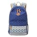 Abshoo Cute Lightweight Canvas Bookbags School Backpacks for Teen Girls (Navy)