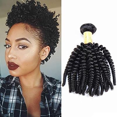 Afro Kinky Curly Weave Short Hairstyles Malaysian Hair 100