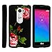 LG Sunset Case, Slim Fit Snap On Cover with Unique, Customized Design for LG Leon C40, H340N, Tribute 2, Power L22C, Destiny L21G, Sunset L33L (T Mobile, Metro PCS, Boost Mobile, Straight Talk, Tracfone) from MINITURTLE | Includes Clear Screen Protector and Stylus Pen - Affectionate Flowers