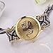 Lowpricenice Women Elephant Pattern Weaved Rope Band Bracelet Quartz Dial Wrist Watch