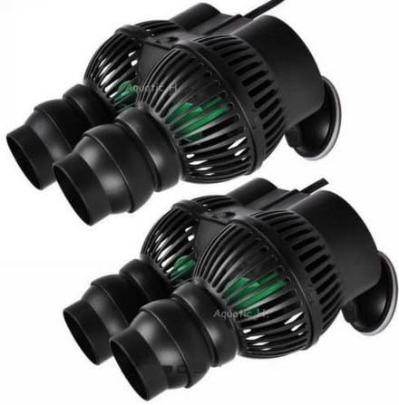 2 PCS 3200 GPH Aquarium Circulation Pump Wave Maker Powerhead Suction Cup Mount