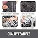 The Connecticut Home Co Throw Blanket Soft Fluffy Room Decor, Cozy Warm Throws for Bed, Couch, Gifts for Women, Bedroom Cute Aesthetic Blankets Shag and Sherpa, 65x50, Gray