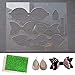 SHUANGART Reusable Bows Earrings Making Template Cutting Stencil for DIY Cards Scrapbook Photo Album Bow Ties, Add 2 pcs A5 Size Faux Leather Sheets for Free(Random Colors)