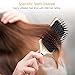 SUPRENT Velvet Touch Paddle Hair Brush, Detangling Brush for Straightening & Smoothing Hair (GOLD)