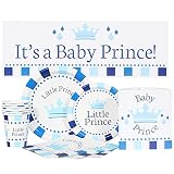 Birthday Direct Little Prince Baby Shower Party Package for 16