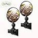 ZJYW Bike Mirror Bicycle Rearview Mirror 360 Degree Adjustable Wide Angle Convex Mirror,Silicone Handle