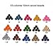Sala 200 Pieces 10mm Round Wood Beads 15 Colores Wooden Beads for DIY Jewelry Making (15#-Purple)