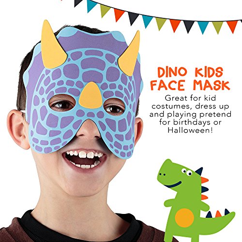 Dinosaur Birthday Party Supplies: 24 Dinosaur Party Masks - Masquerade